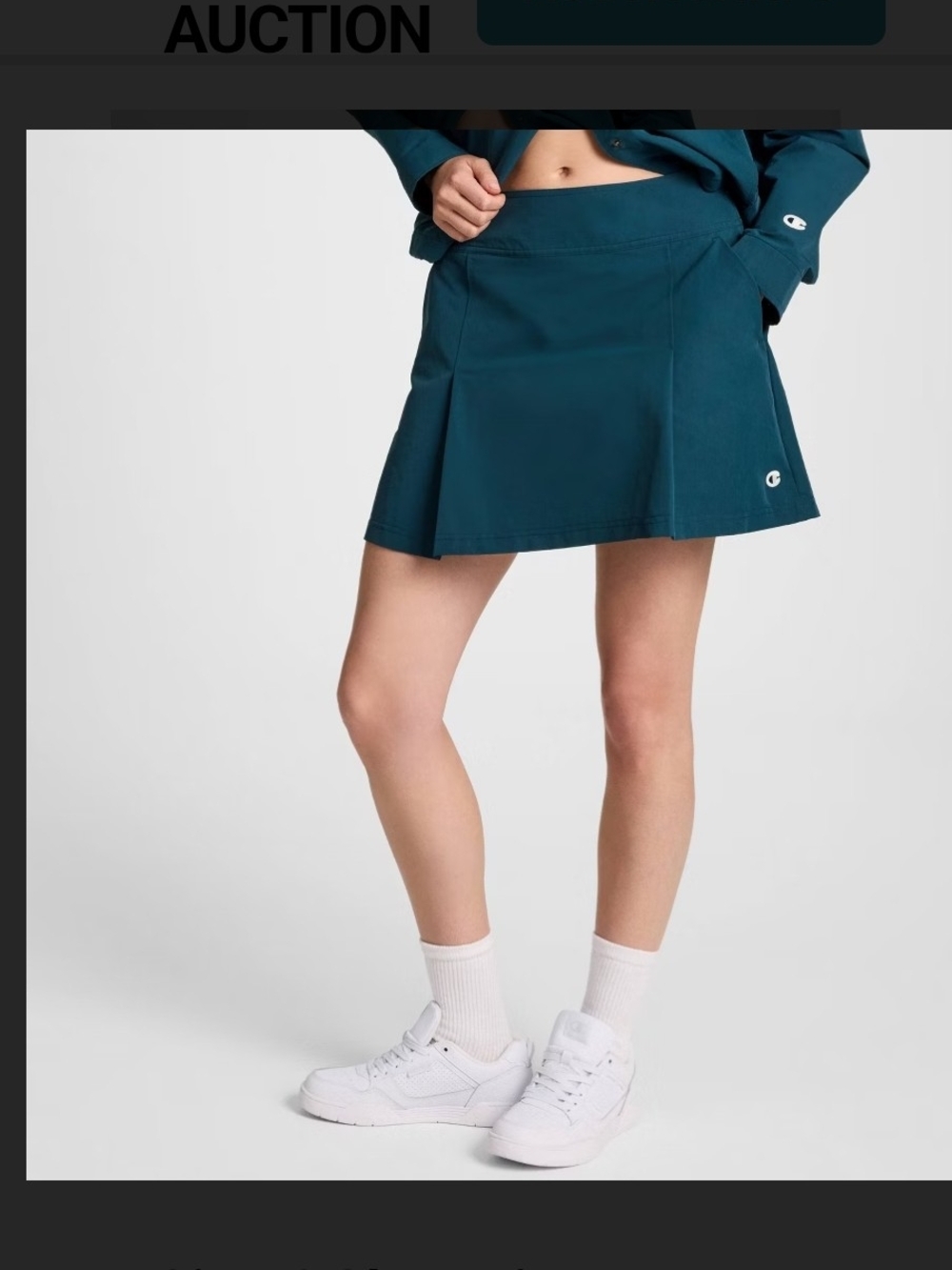 New Champion Teal Mini Skirt - Deep Teal Athletic Skort